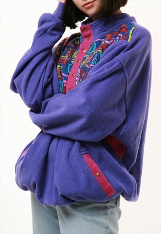 90S VINTAGE BLUE SEVEN PULLOVER FLEECE JUMPER 15234