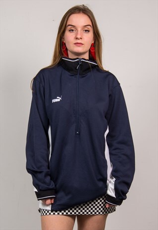 PUMA 90'S VINTAGE HALF ZIP SWEATSHIRT SWEATER