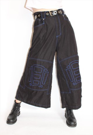 90S WIDE LEG TROUSER PANTS