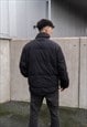 VINTAGE TOMMY HILFIGER BLACK PADDED PUFFER COAT