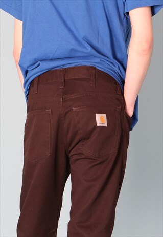 CARHARRT BROWN WORKWEAR TROUSERS