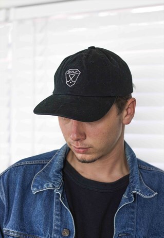 VINTAGE GOLF LOGO EMBROIDERED BASEBALL CAP HAT 90S X 2.9