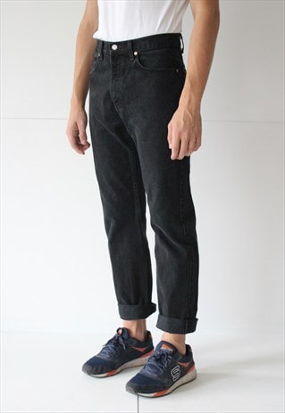 VINTAGE RETRO BLACK 505 FIT LEVI'S JEANS DENIM W32 L32