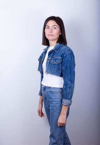 WRANGLER REWORKED CUT OFF DENIM JACKET