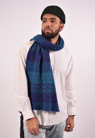 VINTAGE MISSONI SCARF BLUE