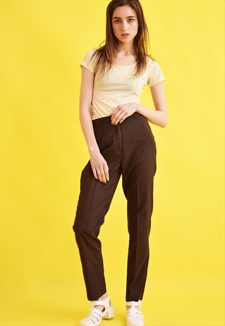90'S RETRO REGULAR WAIST CLASSIC CUT TROUSERS
