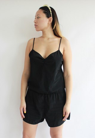 BLACK AMERICAN APPAREL PLAYSUIT