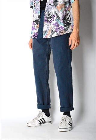 VINTAGE 80S NAVY BLUE JEANS