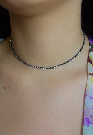 SWAROVSKI MULTI COLOURED PASTEL STONE CHOKER