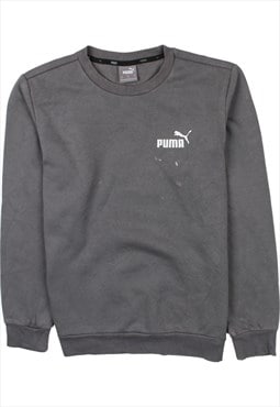 Vintage 90's Puma Sweatshirt Crew Neck Grey XSmall