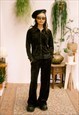 VINTAGE JUICY COUTURE BLACK VELOUR TRACKSUIT