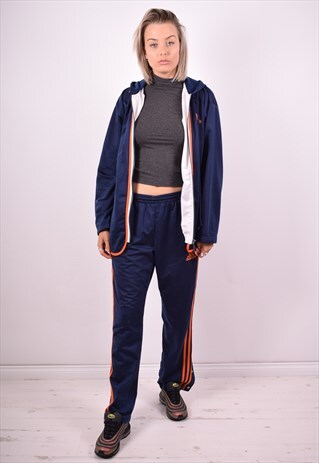ADIDAS WOMENS VINTAGE FULL TRACKSUIT MEDIUM BLUE 90'S