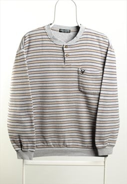 Lyle&Scott Vintage 1/4 buttons Striped Sweatshirt 