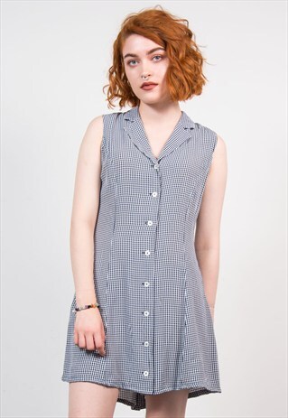 VINTAGE 90'S GINGHAM STYLE GRUNGE DRESS