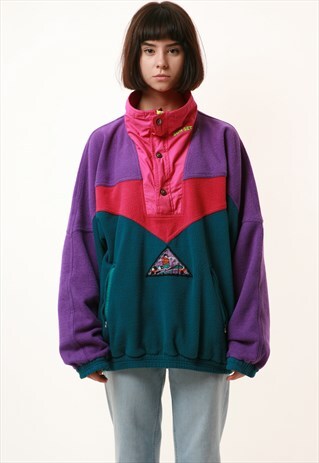 90S VINTAGE OLDSCHOOL SUNSET FLEECE JUMPER 15786