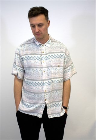 VINTAGE AZTEC FLANNEL SHIRT