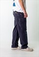 NAVY BLUE 90S CARHARTT  CARGO SKATER TROUSERS PANTS JEANS