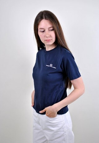 VINTAGE SERGIO TACCHINI LOGO BLUE TSHIRT