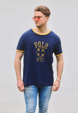 RALPH LAUREN USA VINTAGE MINIMALIST T SHIRT