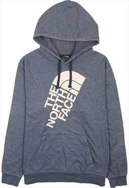 Vintage 90's The North Face Hoodie Pullover Spellout Blue