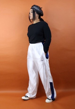 VINTAGE NIKE TRACKSUIT POPPERS JOGGERS / BOTTOMS