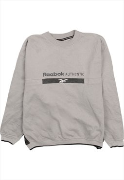 Vintage 90's Reebok Sweatshirt Crew Neck Crew Neck Grey