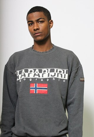 VINTAGE NAPAPIJRI LOGO SWEATSHIRT