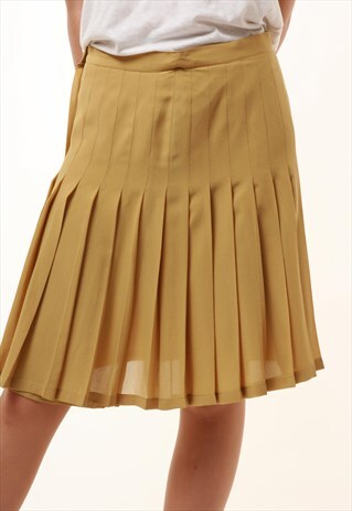 90S VINTAGE ESCADA MINI PLEATED SKIRT 836