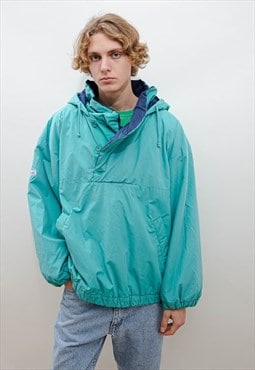 Vintage 90s Skater Hooded Padded Pullover Jacket Men M/L