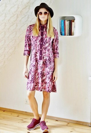 LIGHT PURPLE LONG SLEEVE DRESS