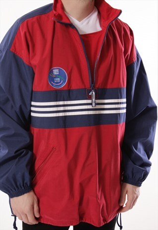 VINTAGE VTG RARE ADIDAS SHELL JACKET LOGO OVERSIZED 12971