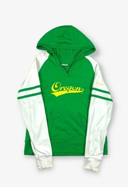 Vintage columbia oregon hoodie green/white xl BV16723