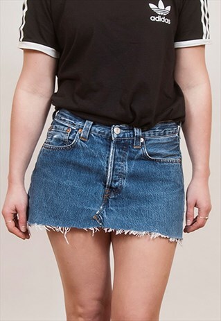 LEVI'S 501 DENIM MINI SKIRT