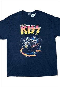 Vintage KISS Christmas Black Band T-shirt