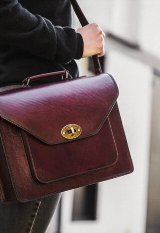 CELIA VINTAGE LEATHER SATCHEL