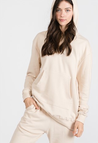 BEIGE OVERSIZED HOODIE