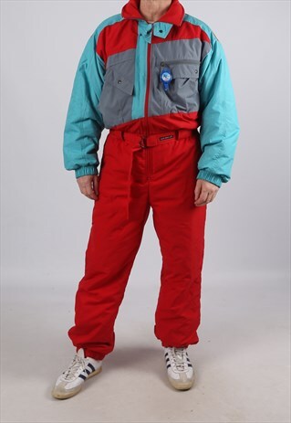 VINTAGE ETIREL FULL SKI SUIT SNOW SPORTS M / L 42 (FB1D)
