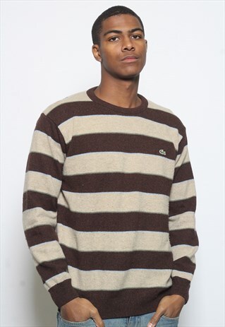 VINTAGE LACOSTE JUMPER BROWN