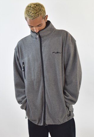 VINTAGE GREY 90S FUBU FLEECE JACKET