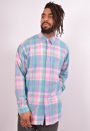 VINTAGE POLO RALPH LAUREN SHIRT CHECK MULTI
