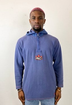 Vintage early 90s blue hooded sweat
