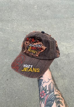 Vintage 00s Y2K American Jeans Embroidered Hat Cap
