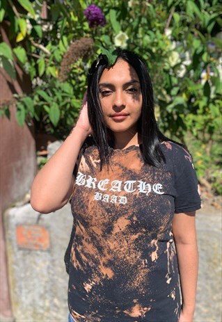 BAAD T-SHIRT BLACK TIE&DYE BREATHE BAAD