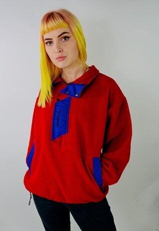 VINTAGE COLOUR BLOCK TEDDY FLEECE