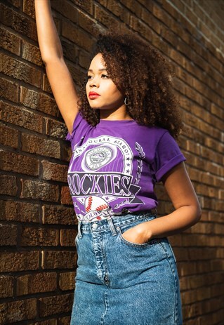 COLORADO ROCKIES MLB BASEBALL T-SHIRT 1993