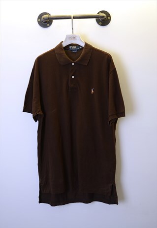 BROWN RALPH LAUREN POLO T-SHIRT PS1931