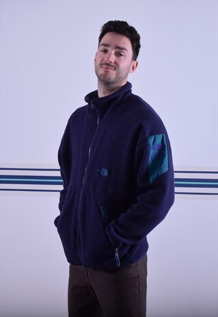 PURPLE & TEAL NORTH FACE FLEECE