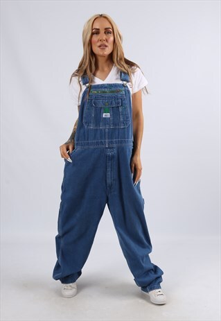 VINTAGE USA LIBERTY DENIM DUNGAREES PLUS SIZE 18 2XL (FAAK)
