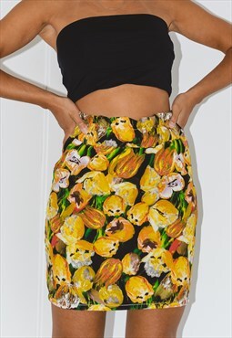 Vintage Y2k Mini Floral Skirt