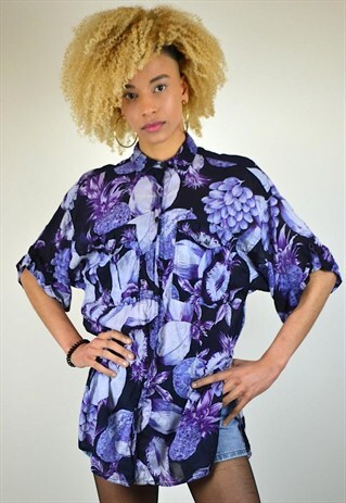 VINTAGE 90'S FLORAL PRINT BLOUSE